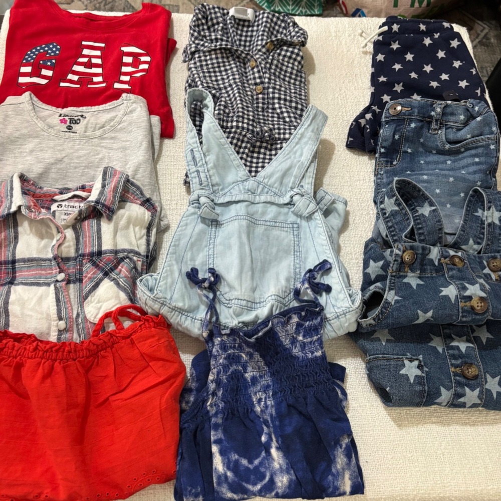 Girls Clothing Lot 9pc Gap Old Navy OshKosh Carters Limited Too Size 5 5T 6 XS